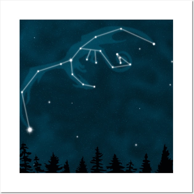 Dragon Constellation Wall Art by WiseWitch